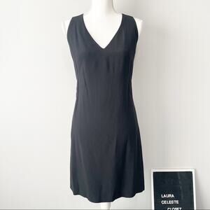 SantaCroce made in Italy black sheath dress cocktail party size 42 size 10